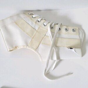 Tru-Fit Ankle Brace Large Adjustable White Lace-Up Vintage Made In USA